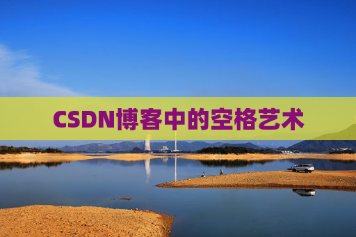 CSDN博客中的空格艺术